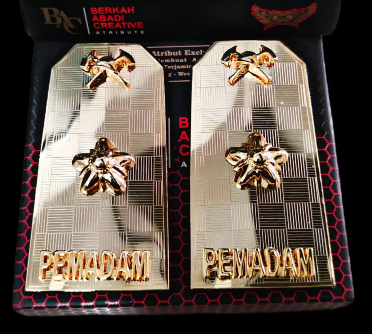 Foto PDU Plat Pemadam 3D