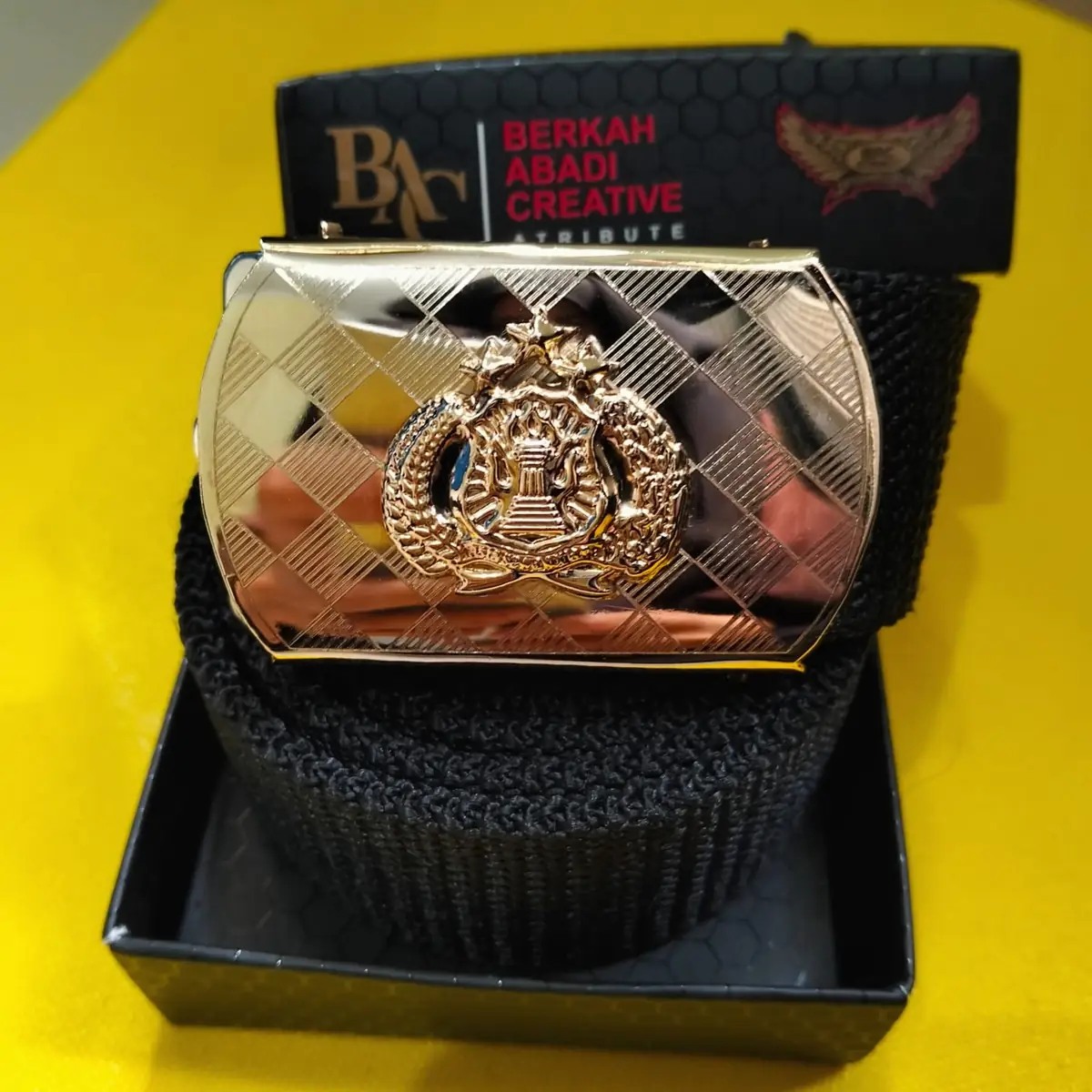 Foto Sabuk Polisi Motif